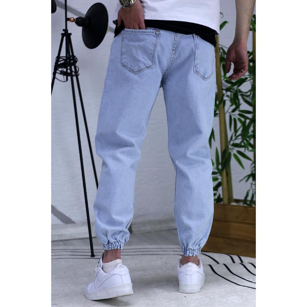 Men's Jeans With Elastic Cuffs, Boyfiren Jeans Pnt. 646