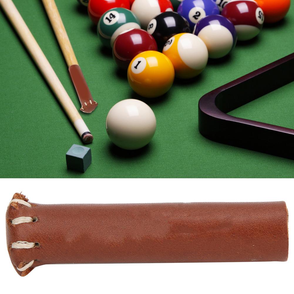 Ochraniacz Kijów Bilardowych Profesjonalny Skórzany Pokrowiec Ochronny na Główkę Kija Snookerowego Akcesoria Ochronne do Kijów Bilardowych