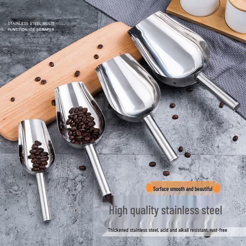 Star Mark Boat Small Stainless Steel Scoop