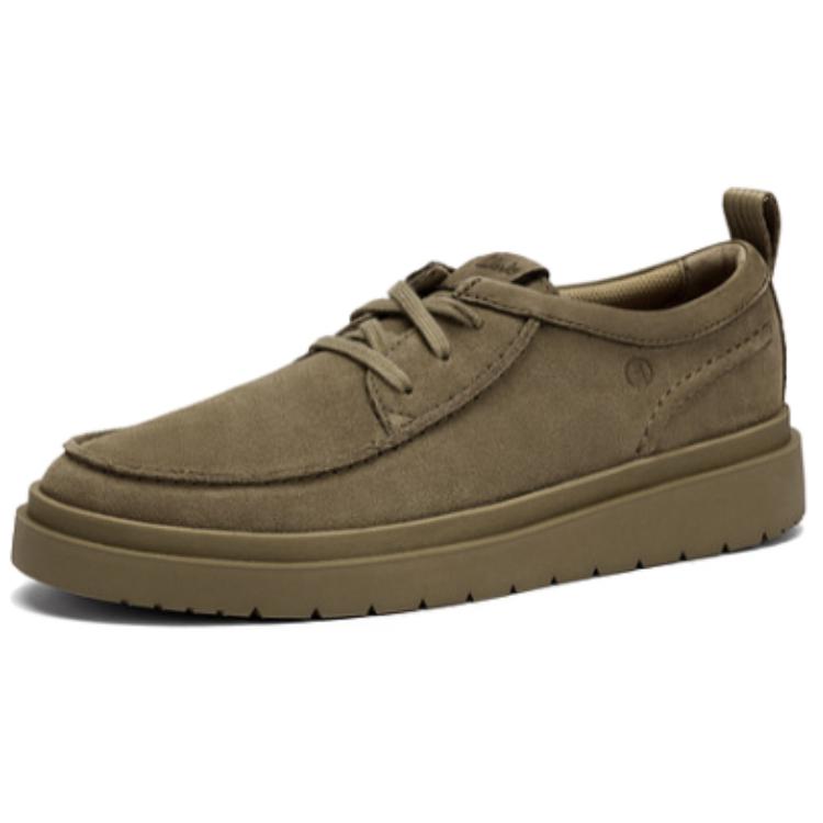 Clarks Comfortable Simple Casual Leather Shoes Men shoes Gray 261864527