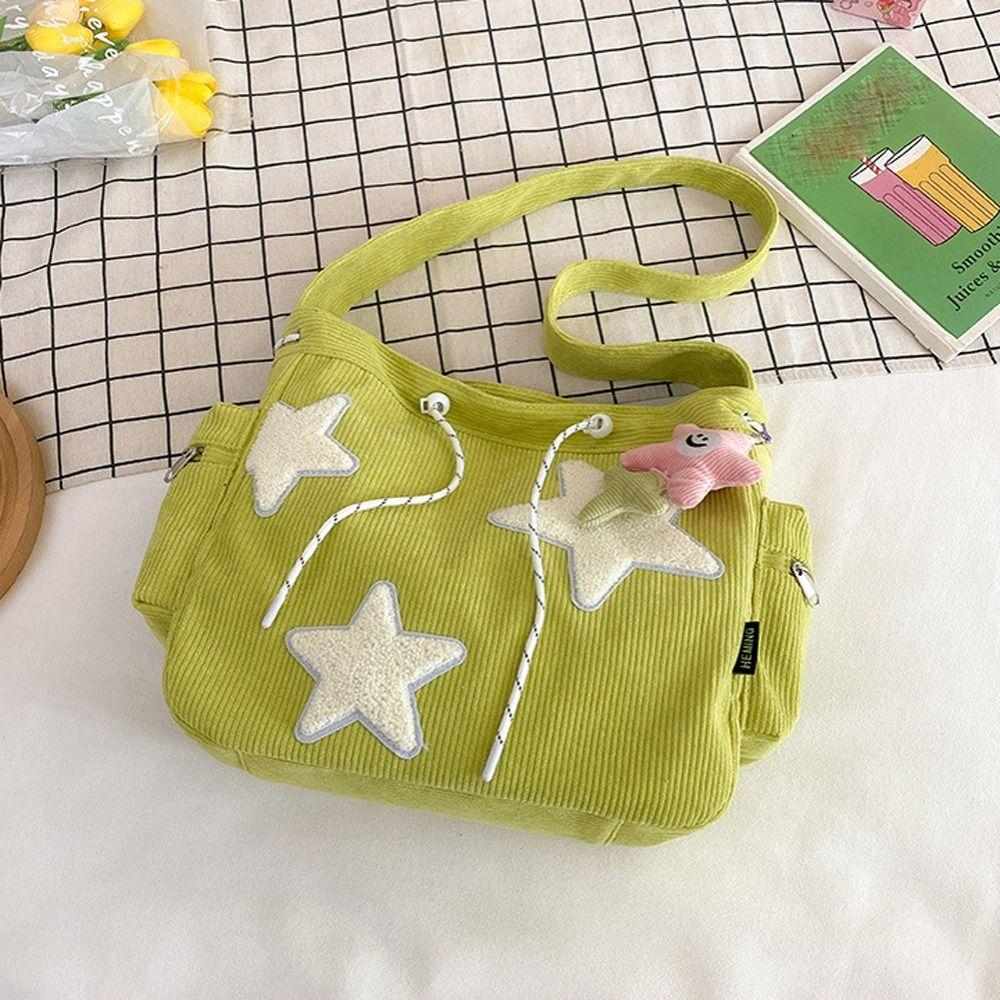 Drawstring Purse Wallets Teens Bag Star Shoulder Bags Y2k Style Korean Handbags Women Crossbody Bag