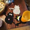 8Pcs/Lot Cartoon Cat Butt Design Heat Insulation Coasters Knitted Anti Scalding Table Cup Mat Cute Home Gift for Christmas