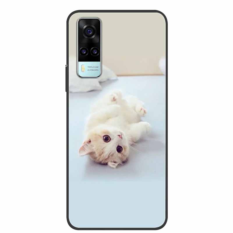 For vivo Y31 2021 Case Shockproof Soft silicone TPU Back Cover For Vivo Y53S 4G Y31 2021 Y 31 Case V2036 Phone Case Cute Cartoon