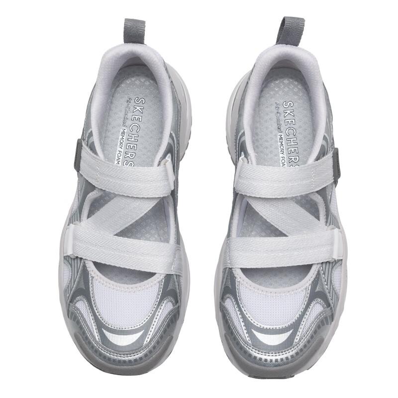 Skechers Street Casual Comfort Water Shoes Women Shoes Gray Silver 177603-GYSL