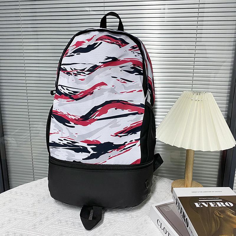 Men's Colorful Multifunctional Football Training Backpack with Shoe Compartment and Large Capacity