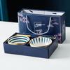 Blue and White Porcelain Bowl & Chopsticks Gift Set