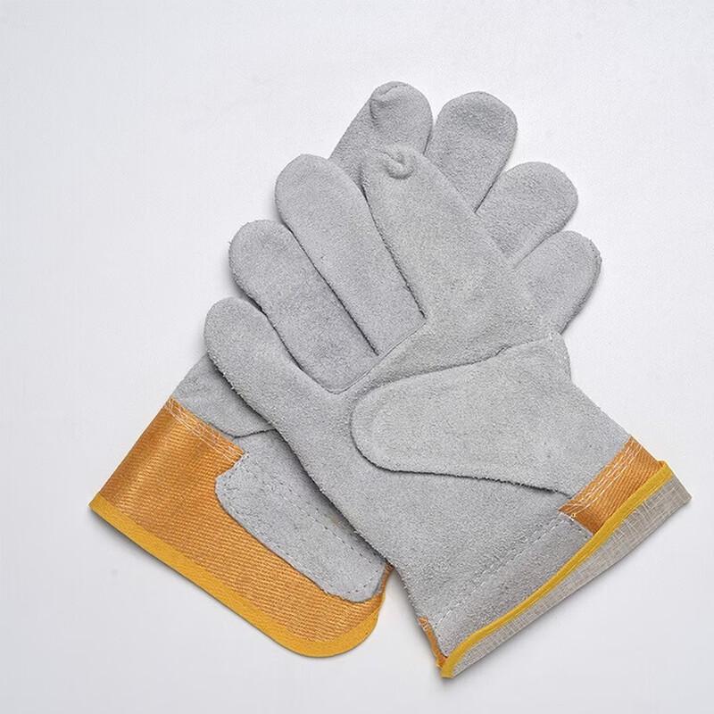 Brangdy Cowhide Full Palm Welding Gloves One Size