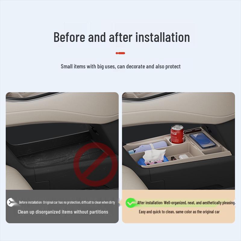 L90 Center Console Lower Silicone Storage Box - Glasses & Accessories Holder