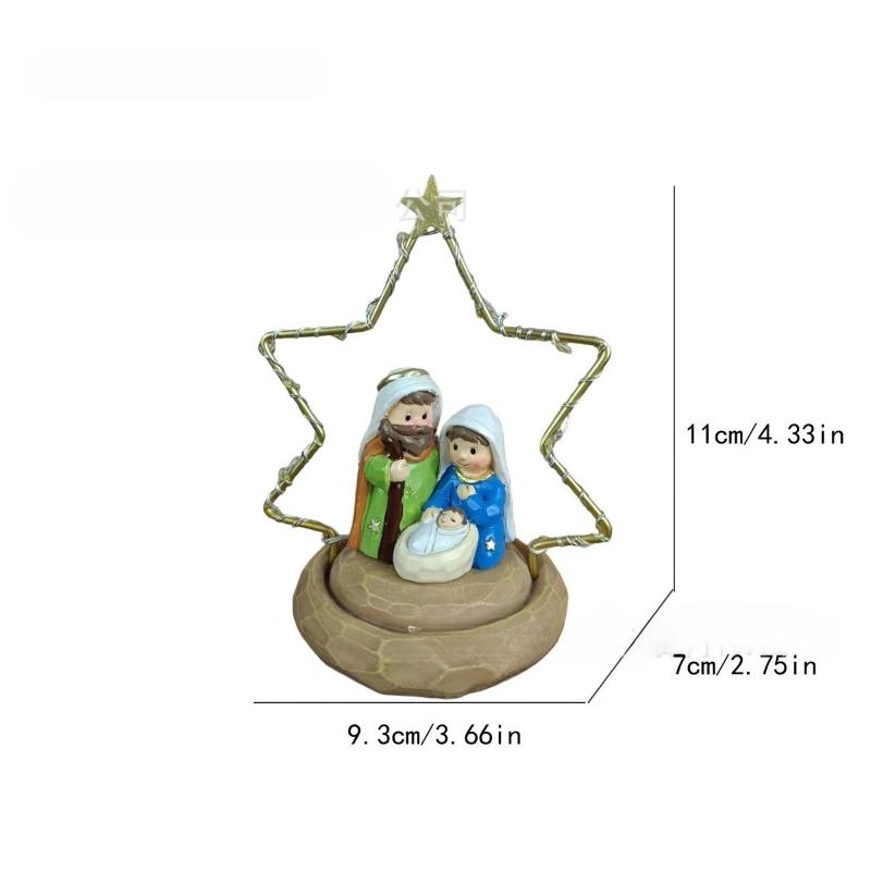 

Christmas Baby Birth LED Light Luminous Decoration Family Festival Gifts Decoration Ornaments