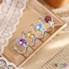 Natural Spar Has Your Bamboo Enough Ring S925 Sterling Silver Non-fading High-end Design Ring Women's Daily Jewelry Gift