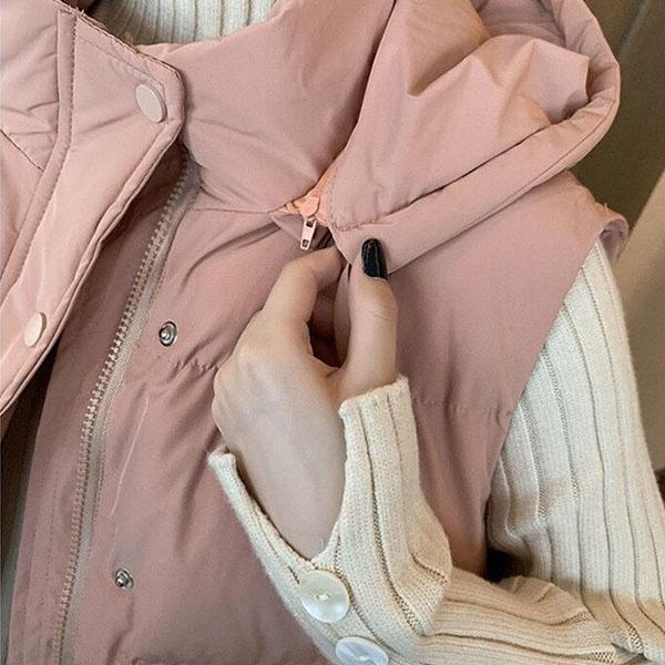 Herbst und Winter Mode Baumwolle Weste Damen Langen Gepolsterten Mantel Lose Mantel Weste Weste Jacke Outwear