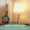 2Pcs Table Lamp Shade Linen Fabric Lampshade With Spider Fitter Detachable Barrel Shape Lamp Shade for Home Living Room Bedroom