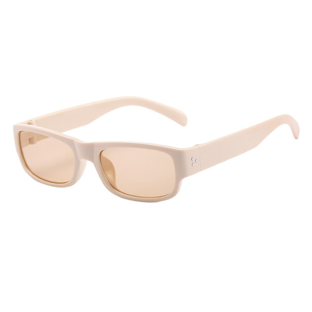 UV400 Protection Black Shades Narrow Square Frame Driving Glasses  for Women Men
