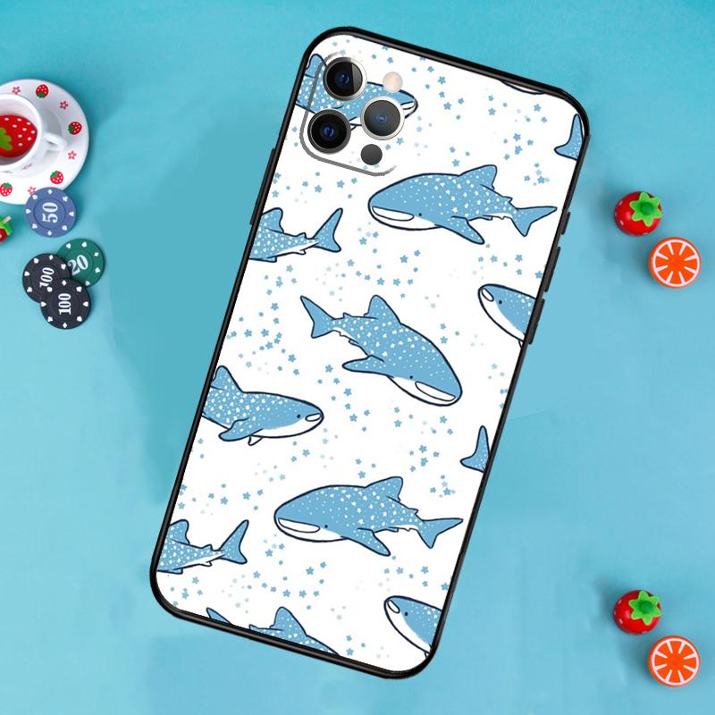 whale sharks Phone Case For iPhone 17 Air 14 16 15 11 12 13 Pro Max 12 13 mini 15 16 Plus 16e Cover Funda