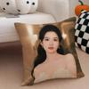 New Fashion Chinese Star ZZhang Jingyi Cushion Cover Throw Pillow Cover Hidden Button Durable Polyester Chair Cushion