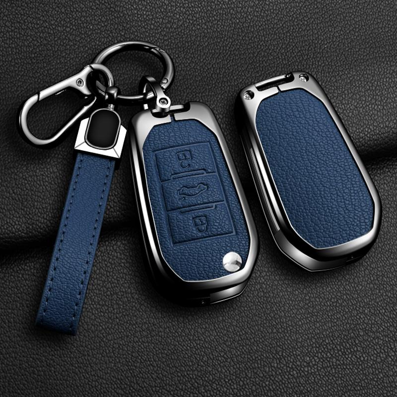 Per Peugeot 208 2008 308 3008 408 508 107 301 Custodia in Pelle per Chiave Auto Copertura Smart per Telecomando Portachiavi Automatico Accessori