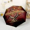 Galatasaray1 Customizable Name Umbrella Outdoor Automatic Umbrella Compact 8-Rib Lightweight Lightweight All-Season Travel Outdoor Accessory