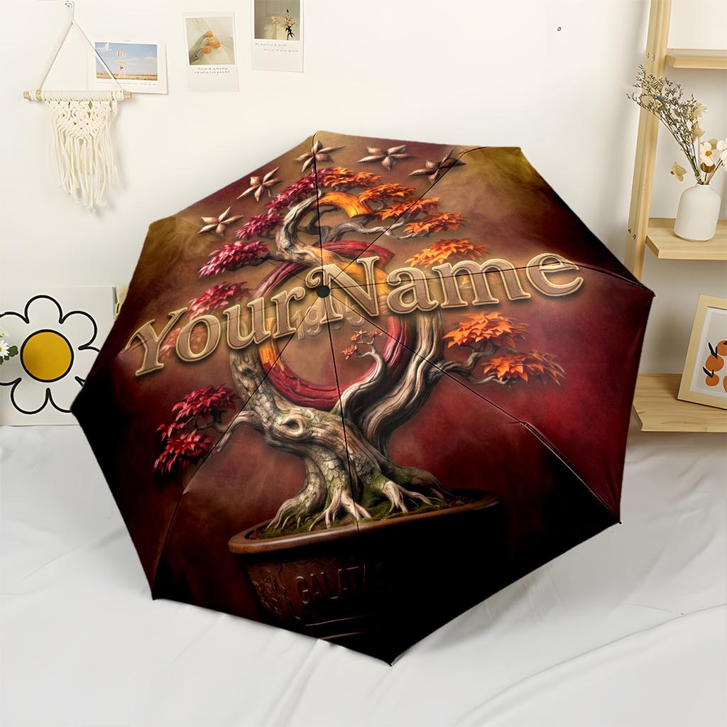 Galatasaray1 Customizable Name Umbrella Outdoor Automatic Umbrella Compact 8-Rib Lightweight Lightweight All-Season Travel Outdoor Accessory