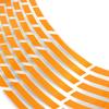 16 stk motorsykkel bilhjul felg 16 reflekterende striper 18" stripe tape klistremerker