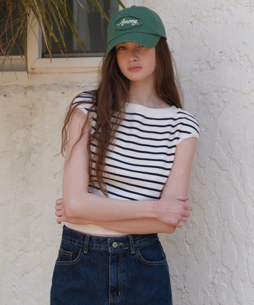 AMONG A Lettering Logo Cap_Green