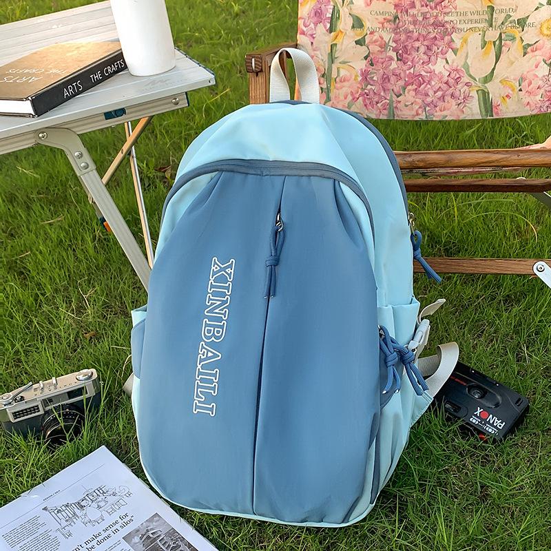 

Новый повседневный рюкзак, легкий рюкзак для альпинизма, велосипедный, дорожный, большой вместимости, студенческий школьный рюкзак синий
