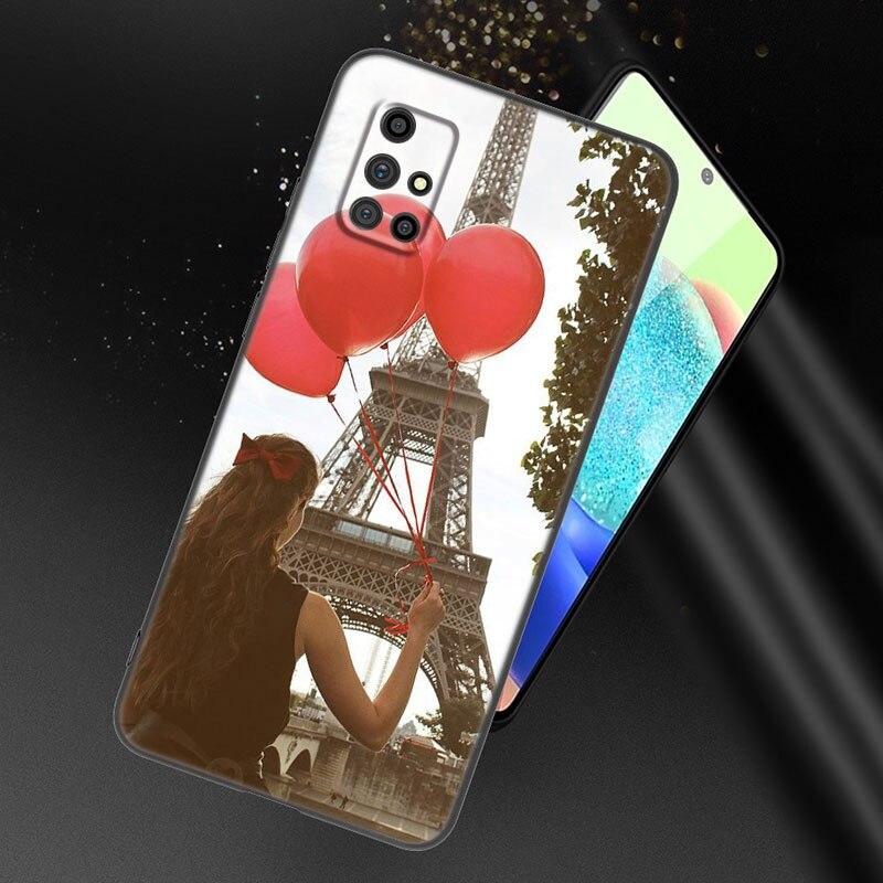Paris Eiffiel Tower Phone Case For Samsung Galaxy A21 A30 A50 A52 S A13 A22 A32 4G A23 A33 A53 A73 5G A12 A31 A51 A70 A71 A72