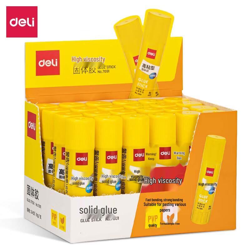 Deli 8g PVP Solid Glue Stick (12-Pack)