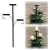 60/90CM Plateau de Noël Porte-bougie Noir Triple Haut Candélabre de Mariage Décoration de Table Romantique Décor d'Arbre Fête de Dîner J1N0