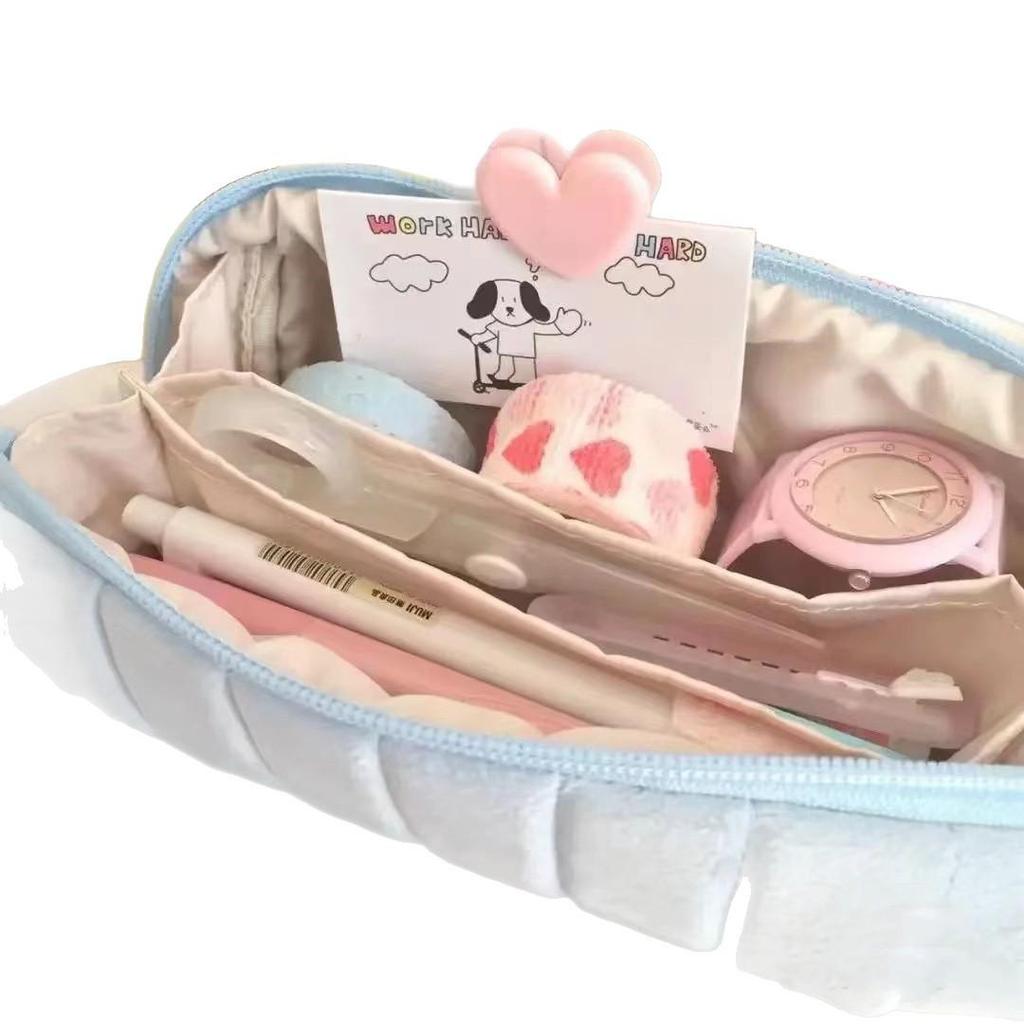 Cloud Bread Milkfufu Pencil Case - Large Capacity, Stylish, Ideal for Students