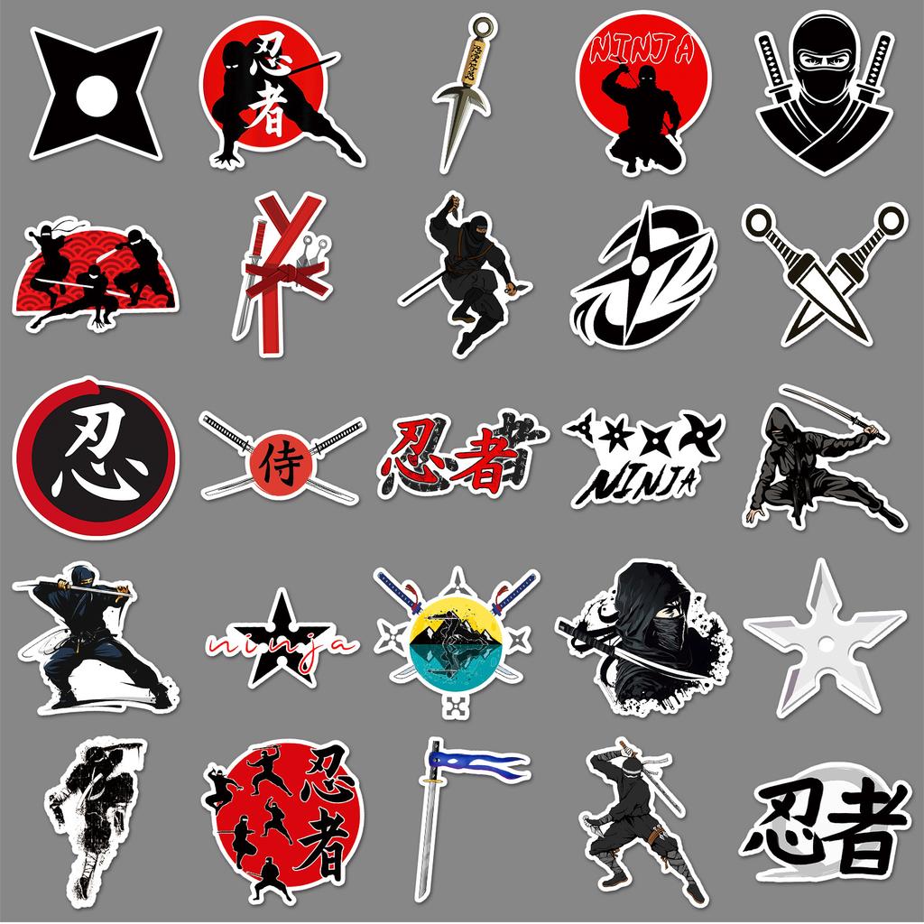 50 Graffiti Stickers Personalized Cartoon Japanese Creative Decorative Water Cup Mobile Phone Skateboard Waterproof Stickers