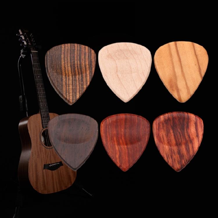 Acoustic Guitar Bass Pick Plectrums Wooden Heart Shaped Guitar Pick Accessories