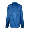 Women's Fashionable Color Long Sleeved Casual Velvet Collar Shirt Top