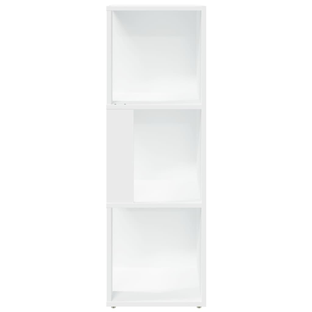 Corner Shelf White 33 X 33 X 100 Cm Particleboard