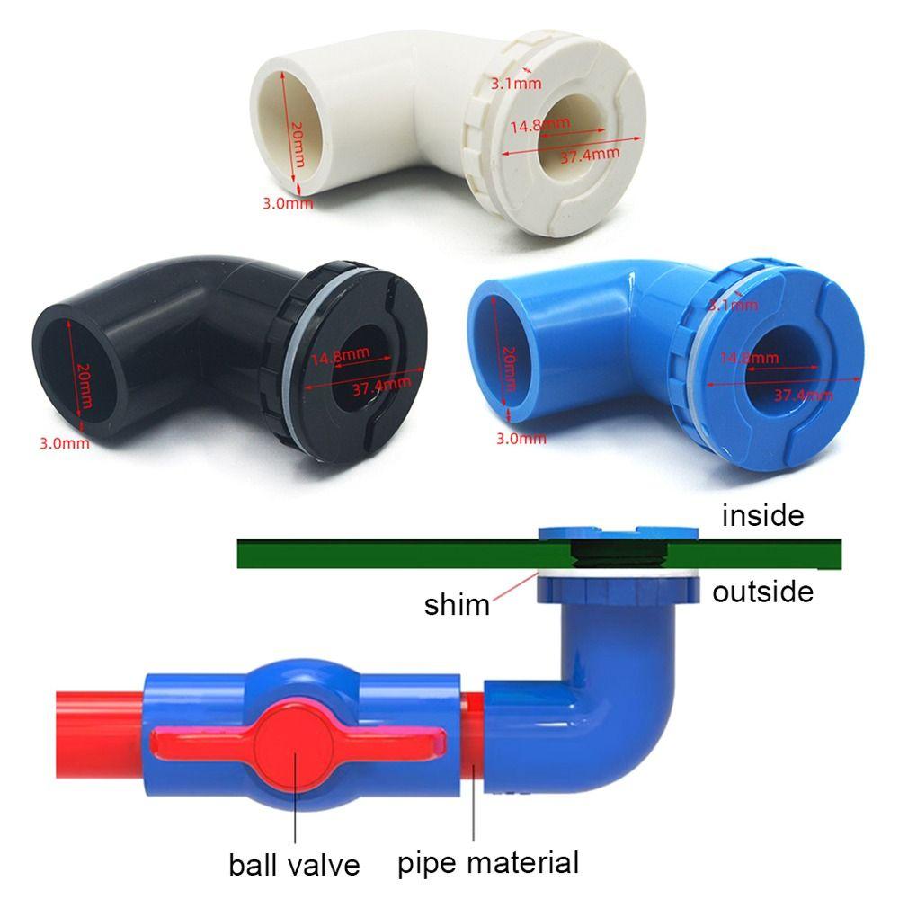 New 20~50mm Drainage Connector Waterproof PVC Pipe Straight Fitting Fittings Thread Aquarium Pipe Garden