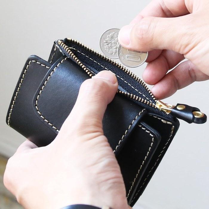 Porcorosso Key Case with Coin Purse, Men's Genuine Leather 6-Key, T Leather Key Holder, Smart Key, Made in Japan, Women's Leather