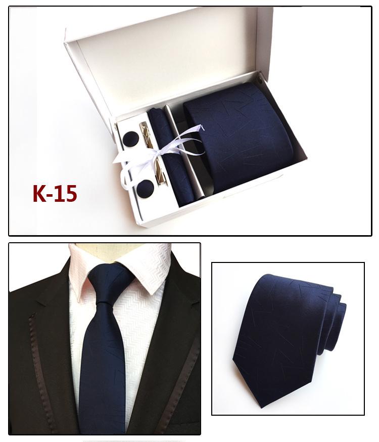 Herren-Krawatten-Geschenkbox 6-teiliges Set Gruppenkrawatte Business-Krawatte