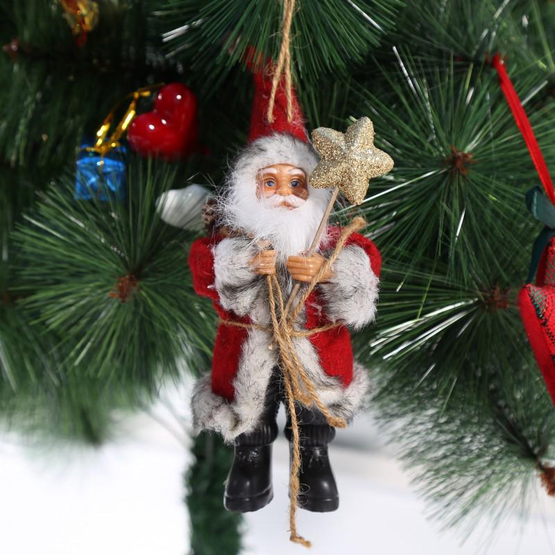 Merry Christmas Santa Claus Doll Decorative Desktop Santa Claus Figurine Ornament Xmas Decor for Home Navidad Gifts New Year