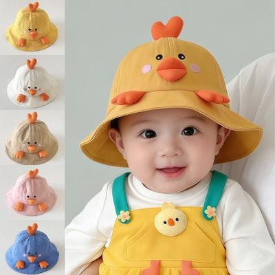 Little Duck Kid Bucket Hat UV Protection Fisherman Hat Toddler Beach Hat  1-3 Years Spring Summer