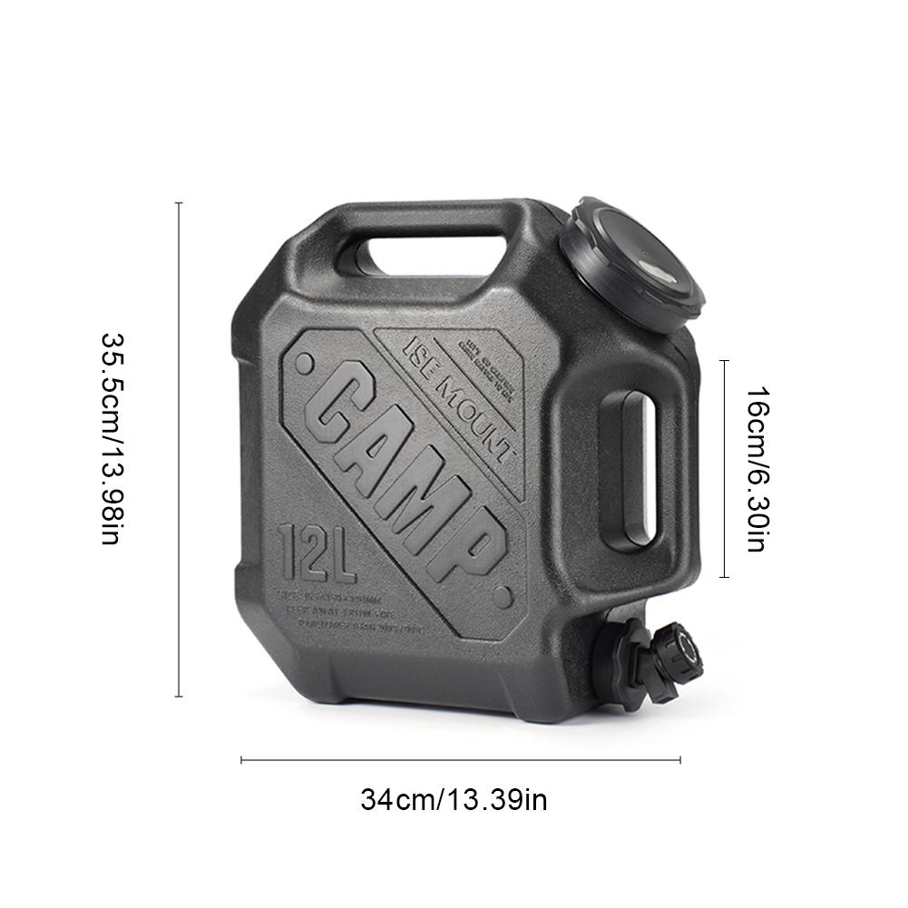 

12/13/19L Water Tank Outdoor Water Bin Large Capacity Camping Bucket with Faucet No Leakage Water Bucket Container for Travel