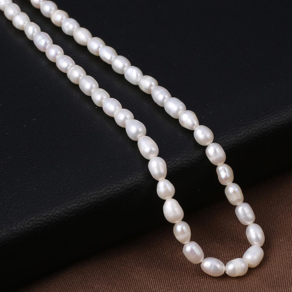1String, Multicolor Natural Freshwater Pearls, Handmade Potato Pearl Beads, 5-6 Mm, for DIY Necklace Accessories, Jewelry Making, Women Gift, 36 Cm