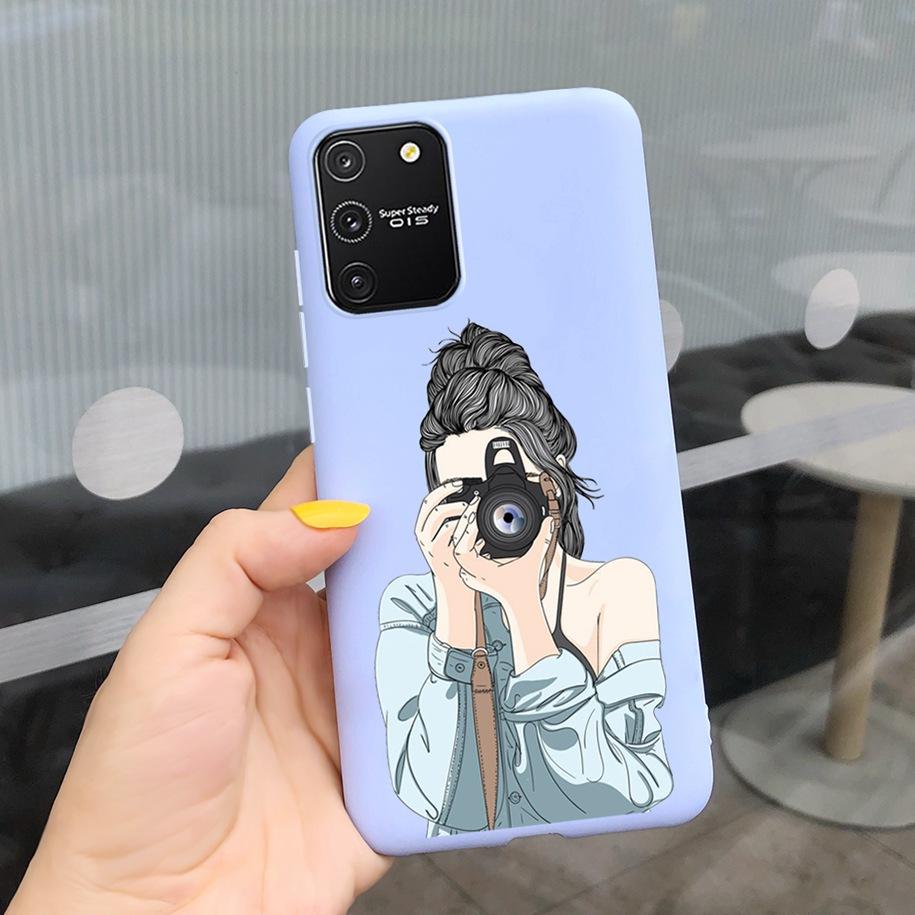 For Samsung Galaxy S10 Lite 2020 Case Colorful Flower Silicon Soft Back Cover For Samsung S10 Lite 2020 S5 S10lite SM-G770F Etui