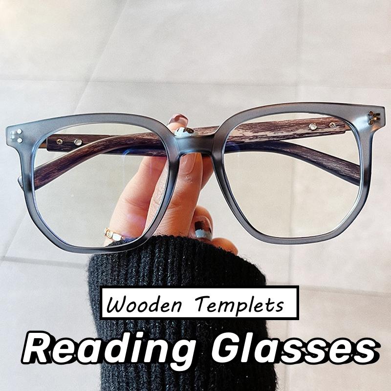 Wooden Templets Reading Glasses Men Women Unique Bamboo Presbyopia New Trend Far Sight Diopter Eyewear Prescription 0 +4.0