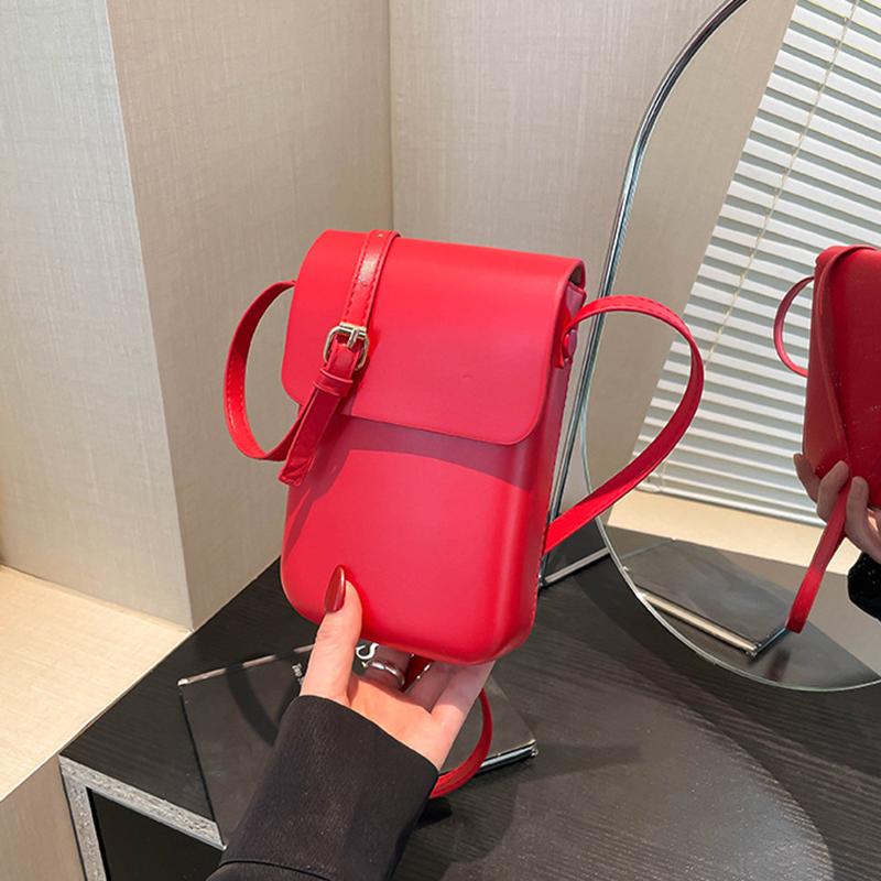 Flap Crossbody Bags Women Mini PU Leather Shoulder Purses and Handbags for Girls Ladies Phone Simple Crossbody Bag