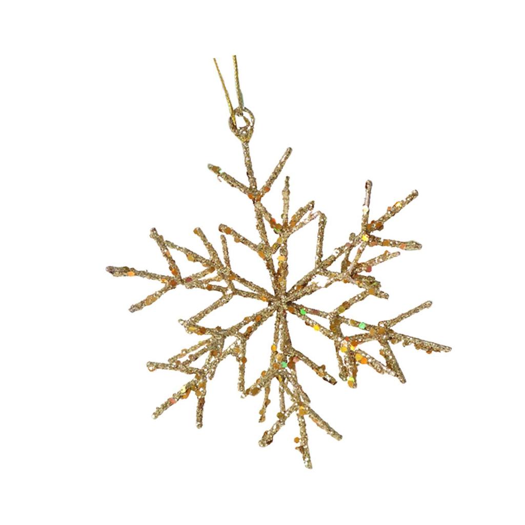 Snowflakes Hanging Ornaments Holiday Display Christmas Decoration Accessories Classic Funny Lightweight Photo Props 10x12.5cm