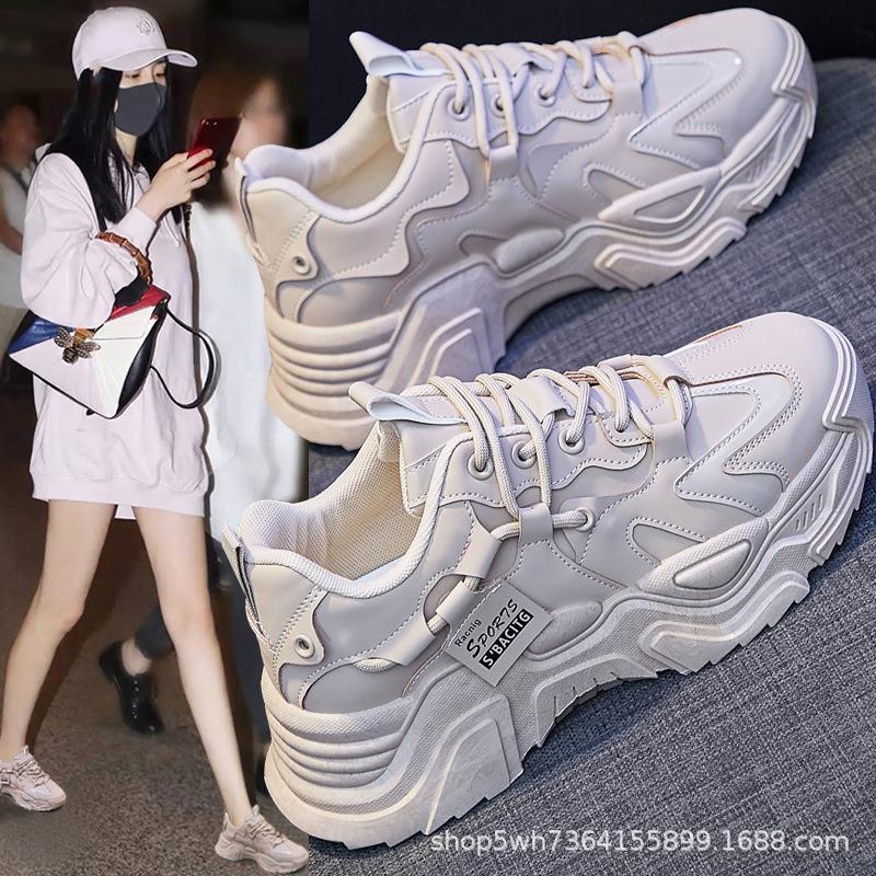 Women's shoes spring and summer sports shoes dad shoes trend versatile female students casual running