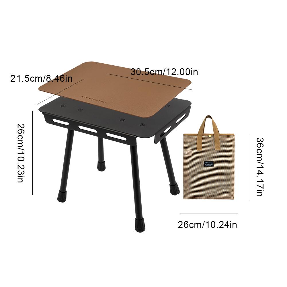 2 In 1 Folding Table Portable Outdoor Stool Aluminum Alloy Portable Table Outdoor Table for Camping Picnic Beach BBQ Fishing