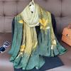 180*90cm muffler fashion Luxury Brand Scarf Women New Style Fashion Color Matching Print Silk Lady Popular Headcloth Beach Shawl