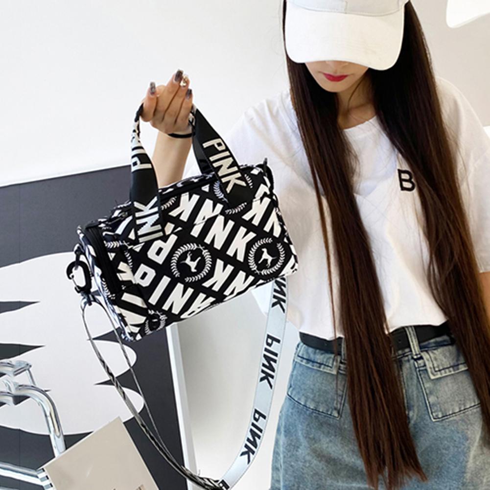 Women Fitness Bag Large Capacity Small Fitness Training Bag Multifunctional Wear-resistant Adjustable Strap for Travel Swimming