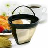 Reusable Gold Tone Permanent #4 Cone Shape Coffee Filter Mesh Basket Filter New