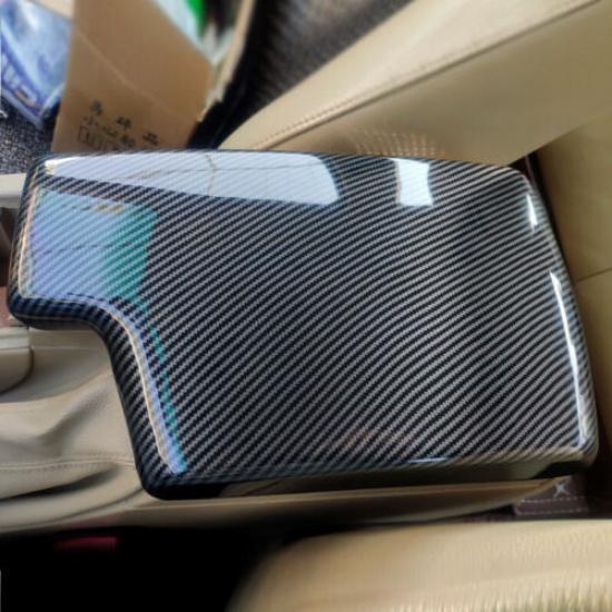 ABS Carbon Fiber Center Console Armrest Box Cover For BMW 3 Series E90 2005-2012